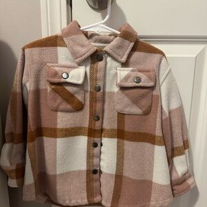 Plaid Button-Up Shacket